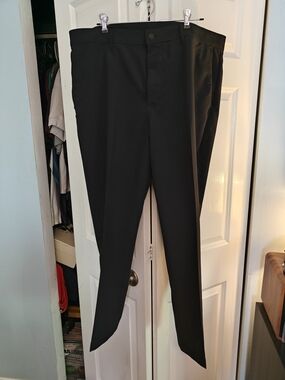 Banana Republic Mens Black Performance Tech Chinos 40x30 (Fits 40x27)